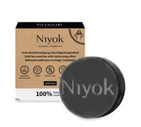 Niyok Natural Cosmetics Savon solide hydratant pour le visage, peaux normales sensibles, parfum patchouli, 80 g