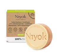 Niyok Shampooing + après-shampooing solide 2 en 1 - Green touch 80 g