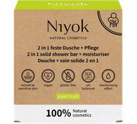 Niyok Douche solide 2 en 1 + soin - Touche verte 80 g