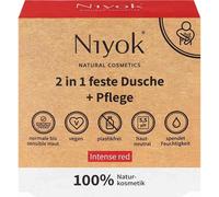 Niyok 2 en 1 solide douche + soin - Rouge intense 80 g