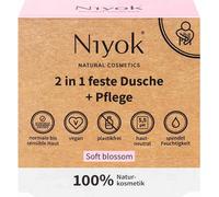 Niyok Douche solide 2 en 1 + soin - Fleur douce 80 g