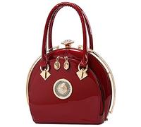 NIYUTA Sacs à Main pour Femmes Mode PU Tendance Vernis Vintage Sacs à bandoulière Sac a Main Mode Haut de Gamme Sacs portés épaule (Rouge)