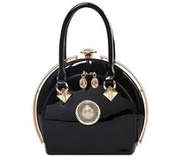 NIYUTA Sacs à Main pour Femmes Mode PU Tendance Vernis Vintage Sacs à bandoulière Sac a Main Mode Haut de Gamme Sacs portés épaule (Noir)