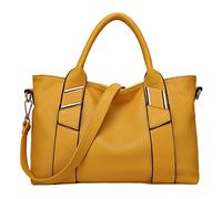 NIYUTA® Sacs portés main Femme de marque Mode Cabas Sacs portés épaule Sacs bandoulière Sac a main FR117 Jaune
