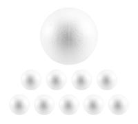 NIZEAMI 10 x mousse de polystyrène pour décoration de Noël, modelage, 10 cm