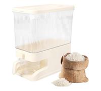 NIZEAMI Distributeur de riz avec tasse à mesurer - Conteneur de stockage de riz automatique pour cuisine -manger comptoir organisation