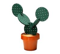 NIZEAMI Ensemble de sous-Verres Cactus pour, 6 PièCes, sous-Verres Amusants, Cadeau Cactus avec Support de Pot de Fleurs, pour Maison, Bureau, la DéCoration de Bar