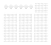 NIZEAMI Lot de 100 bandes de 600 pots de peinture vides en plastique transparent - Récipients de rangement pour peinture et bricolage (3 ml)