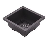 NIZEAMI Lot de 15 pots de fleurs carrés en plastique de 12 cm, pot d'entraînement pour bonsaï, pot de fleurs pour jardin, intérieur, décoration de la maison