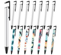 NIZEAMI Lot de 15 stylos à bille rétractables pour sublimation, avec film rétractable, pour Noël, bureau, école