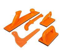 NIZEAMI Lot de 5 poignées coulissantes de sécurité pour le travail du bois, bloc coulissant de sécurité, scie circulaire, travail du bois, poussoir de coupe (pression directe)