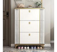 Nizer à chaussures fin avec 3 tiroirs pliables, solution de rangement pour placard, couloir, chambre à coucher, économiseur d'espace parfait pour chaussures et accessoires