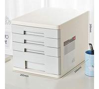 Nizer Armoire de classement en plastique avec 4 tiroirs A4 pour économiser de l'espace pour bureau à domicile et solutions de travail professionnelles