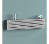Nizer Boîte de rangement murale en bois pour routeur sans fil Type E