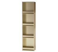 Nizer Cabine de rangement étanche en acier inoxydable pour salle de bain et cuisine Finition dorée 320 x 1220 x 125 mm
