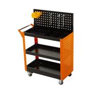 Nizer - Chariot à outils de réparation automobile à 3 niveaux avec poignée - Chariot de rangement robuste pour garage, entrepôt et atelier de réparation (style 4)