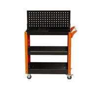 Nizer Chariot à outils de réparation automobile à 3 niveaux avec poignée - Chariot de rangement robuste pour atelier, entrepôt et garage (style 2)