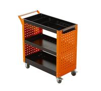 Nizer - Chariot d'outils de réparation automobile à 3 niveaux avec poignée - Chariot de rangement robuste pour atelier, entrepôt et garage (style 5)