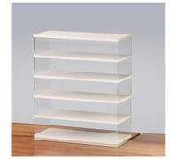Nizer de bureau en acrylique avec support de clavier, boîte de rangement anti-poussière pour bureau, maison et école, support de clavier et souris multifonction, accessoire de bureau