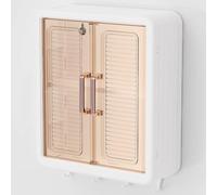 Nizer de placard mural sans perçage avec porte magnétique pour cuisine, salle de bain et bureau - Solution de rangement à suspendre peu encombrante pour n'importe quelle pièce