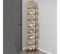 Nizer Étagère à chaussures en bambou à 10 niveaux pour salon familial et entrée Étagère à chaussures verticale durable pour couloir et salle de bain Présentoir à fleurs pliable