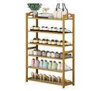 Nizer Étagère à chaussures en bois à 10 niveaux avec design extensible et empilable pour un assemblage rapide Anti-poussière 90 cm