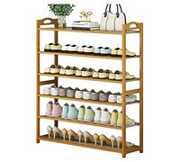 Nizer Étagère à chaussures en bois extensible et empilable à 10 niveaux Facile à assembler et design anti-poussière pour la maison Hauteur 100 cm