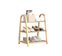 Nizer Étagère à chaussures étroite à 4 niveaux pour entrées et placards Blanc 45 x 29 x 65 cm