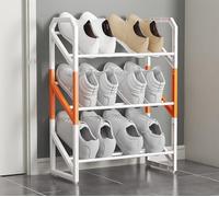 Nizer Étagère à chaussures fine pour petits espaces Étagère de rangement légère pour placard étroit entrée, couloir et mini support à chaussures d'angle pour une niisation robuste et un gain de place.
