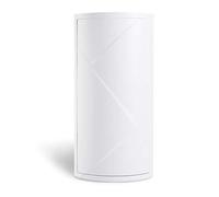 Nizer Étagère d'angle rotative à 360 ° pour salle de bain - Étanche - Triangle multicouche - Meuble utilitaire de cuisine - Étagère murale blanche peu encombrante pour une niisation efficace