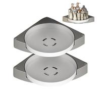 Nizer Étagère de douche rotative à 360° sans perçage pour salle de bain et cuisine 2 pièces pour un accès facile et un gain de place