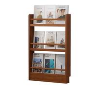 Nizer Étagère de rangement à 3 ou 6 niveaux à fente étroite pour chambre à coucher, bureau, salon et cuisine Marron 78 x 10 x 93 cm