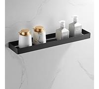Nizer Étagère murale en acier inoxydable antirouille sans perçage pour bouteilles d'épices, étagère de rangement durable pour maquillage et accessoires de douche