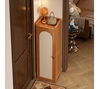 Nizer Meuble à chaussures en bambou avec grande capacité Design minimaliste pour entrée, peut contenir des chaussures, des sacs et des livres (30 x 113 cm)