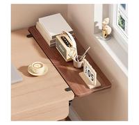 Nizer Plateau ergonomique pliable pour clavier - Extension de bureau multifonctionnelle à pince, solution peu encombrante pour la maison et le bureau (couleur teck, 70 x 25 cm)