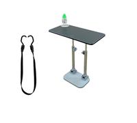 Nizer Plateau réglable multifonction pour siège de voiture - Pliable avec porte-gobelet caché Angle de 180° jusqu'à 87,9 cm de hauteur - Accessoire de voyage essentiel pour berlines (noir, 60 x 30 cm)