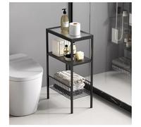 Nizer réglable autoportant pour salle de bain Structure en métal robuste pour ranger les outils capillaires et cosmétiques Solution de rangement peu encombrante pour des espaces élégants