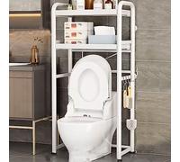 Nizer Salle de bain avec panier en maille extractible, pieds antidérapants réglables, peu encombrant pour les petites et un accès facile