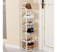 NizerÉtagère à chaussures en bambou à 5 niveaux pour entrée, salon et salle de bain Design pliable durable avec étagère à fleurs, parfait pour une utilisation familiale.