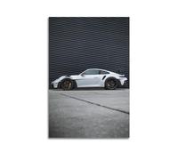 NIZIEE Poster de voiture de sport pour Porsche 911 GT3 RS Side Supercar Racing Car Peinture sur toile 40 x 60 cm