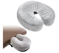 Nizirioo 100pcs Couvre-Visage De Massage, Serviette De Trou De Lit De Massage, Protège Têtière Pour Table De Massage, Tapis De Lit, Oreiller, Serviette Pour Le Visage, Coussin Pour Le Spa, 30 * 30 Cm