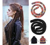 Nizirioo 2 Pièces Élastique À Cheveux En Spirale, Ponytail Hair Tie Bandeau À Dreadlock, Support Flexible Pour Queue De Cheval Bijoux Cheveux Tresse Pour Femmes Hommes Longs Épais Cheveux Bouclés