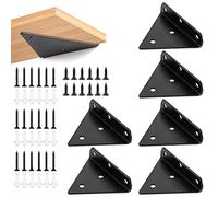 Nizirioo 6 Pièces Support Etagere, Equerre Murale, Support D'Étagère En Triangulaires Invisible, Caché Supports Métalliques Étagère Flottants Mural Equerre Etagere Murale De Fixation Avec 6 Vis