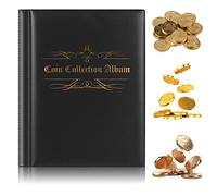 Nizirioo Album pour Pièces de Monnaie - 16 Pages, 480 Pochettes - Album de Collection pour Pièces Commémoratives - Cadeau pour Collectionneurs
