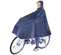 Nizirioo Imperméable a L'Eau Cyclisme Capes, Vélo Électrique Imperméable Poncho, Unisexe Poncho Vélo, Réfléchissante Léger Réutilisable Poncho, pour Bicyclettes, Vtt, Vélos Électriques (Oxford, Blue)