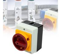 Nizirioo Interrupteur Principal 3 Broches Rotatif - Disjoncteur 25 A Avec Boîtier de Séparation de l'Alimentation - Interrupteur d'Arrêt Résistant Aux Intempéries