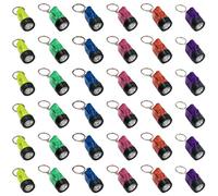 Nizirioo Lot de 36 mini lampes de poche porte-clés à LED pour enfants, mini lampe de poche portable pour l'extérieur, le camping et la randonnée