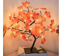 Nizirioo Lumière à Feuilles D'érable: Décoration Automne Lumière avec 24 LED, Lumière à Feuilles D'érable USB, Lumière de Feuilles D'érable de Bureau Pour Jardin, Thanksgiving, Noël, Fête, Mariage