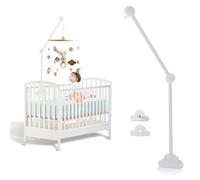 Nizirioo Support Mobile Bébé Bois Nuages - Lit, Table à Langer, Parc, Berceau DIY - Cloche de Lit