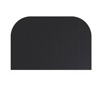 Nizirioo Tapis De Cheminée Ignifuge 63x99cm Tapis De Cheminée Anti Feu Tapis De Protection Anti Feu Demi-Rond Tapis Ignifuge Devant De Cheminee Pour Poêle, Cheminée, Barbecue Et Grill